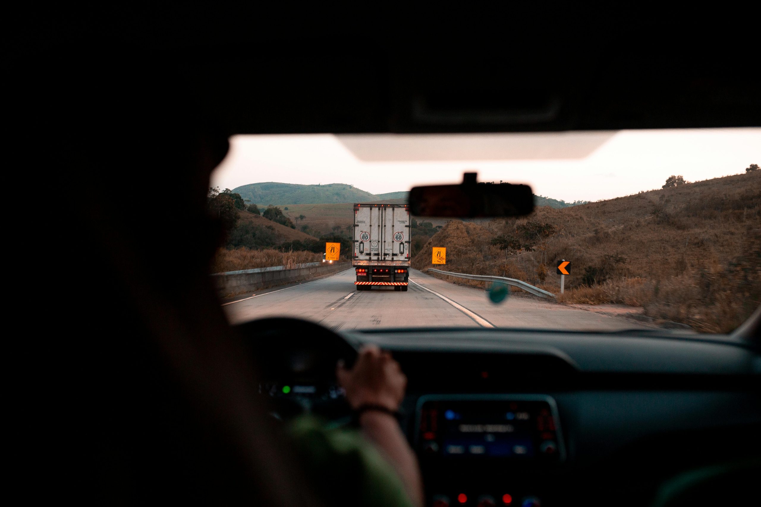 a driving truck