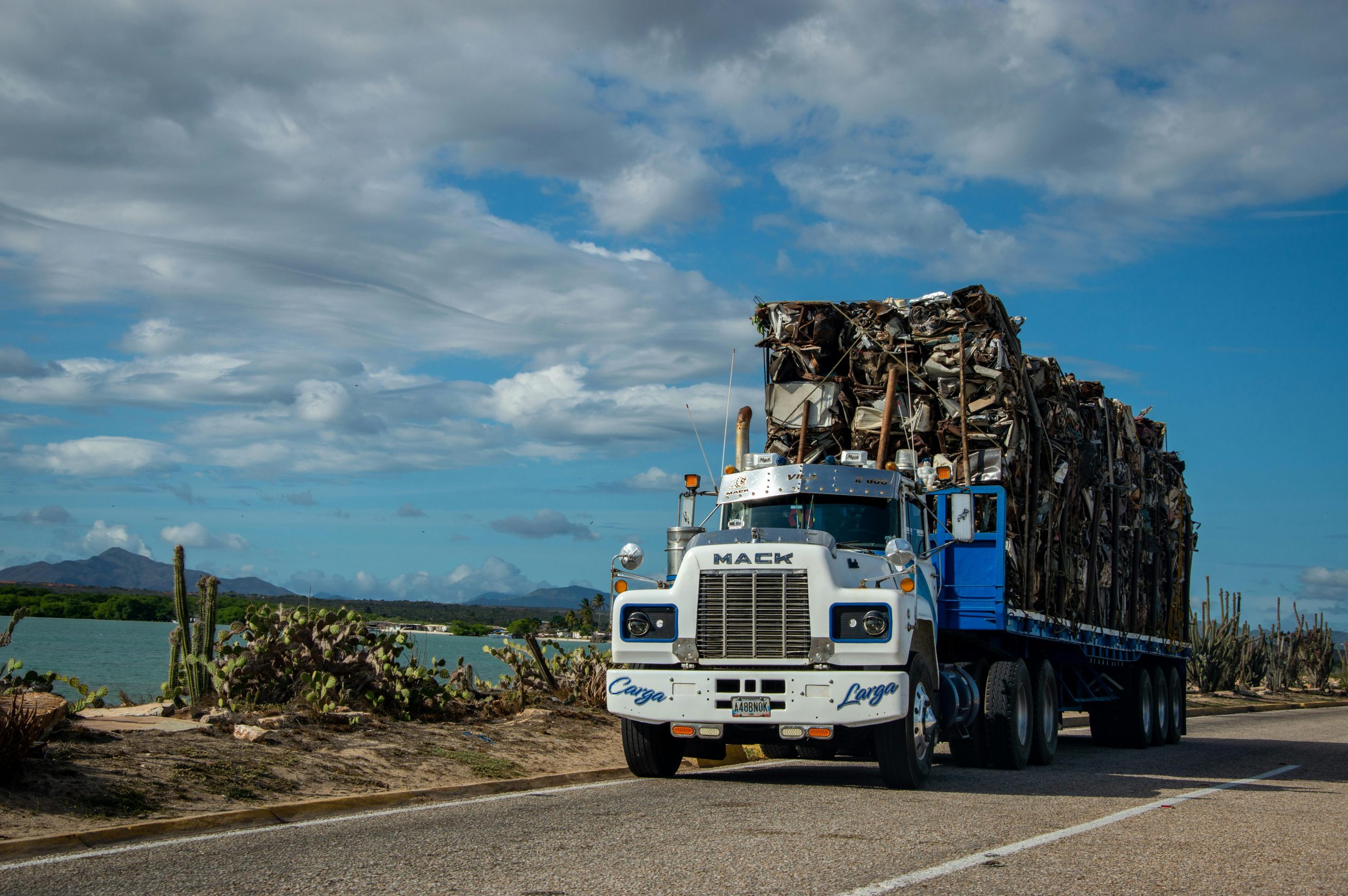 loaded truck